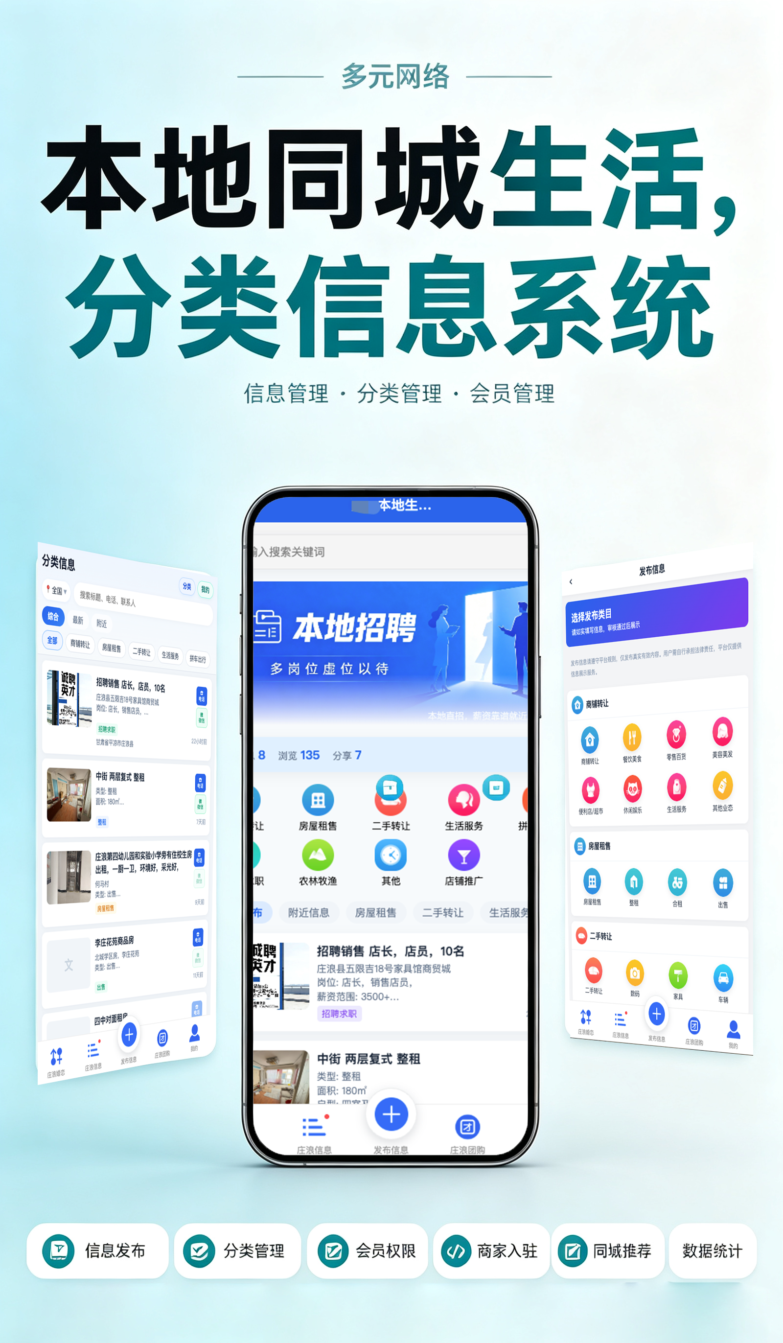 本地同城生活分类信息系统